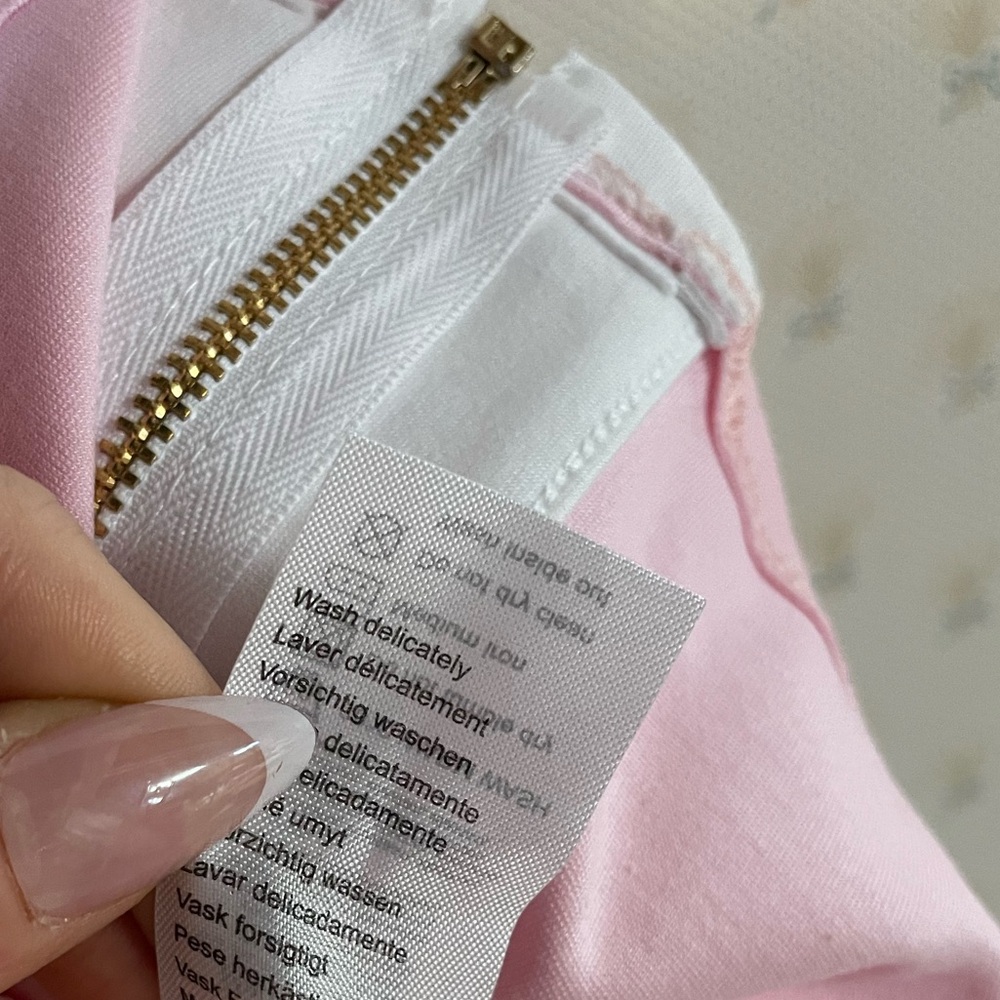 O Dolls Collection Halterneck Mini Panelled Dress in Pink - Picture 12 of 13